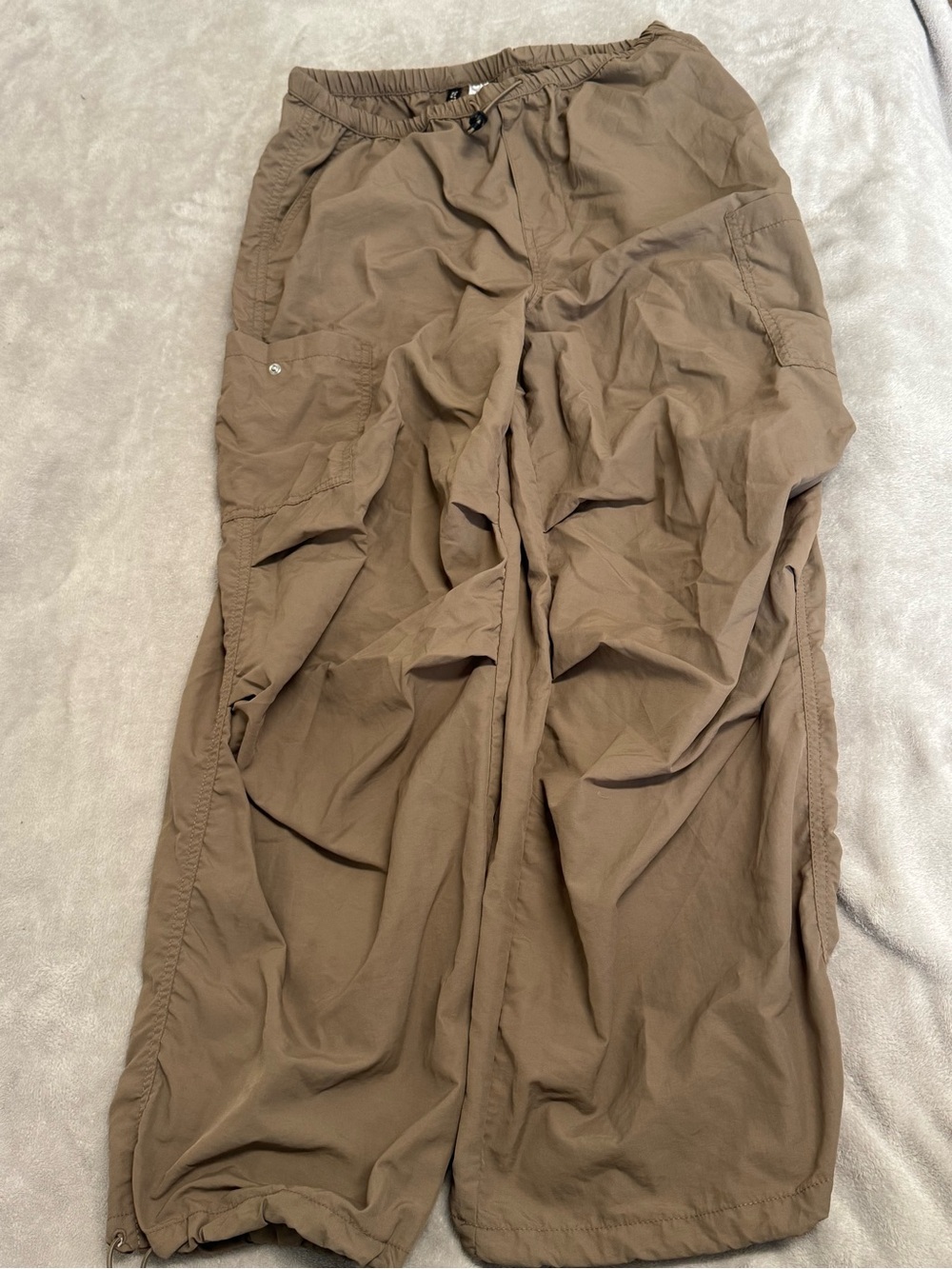 H&M Olive Green Straight-Leg Cargo Pants
